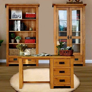 Rustic Oak - Ent 02 : Trọn Bộ Phòng Làm Việc - 03 Sản Phẩm